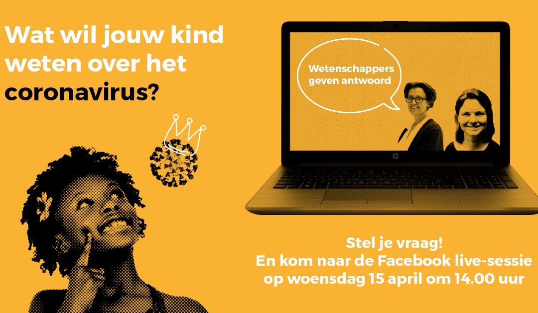 Live vragenuur voor kinderen op 15 april